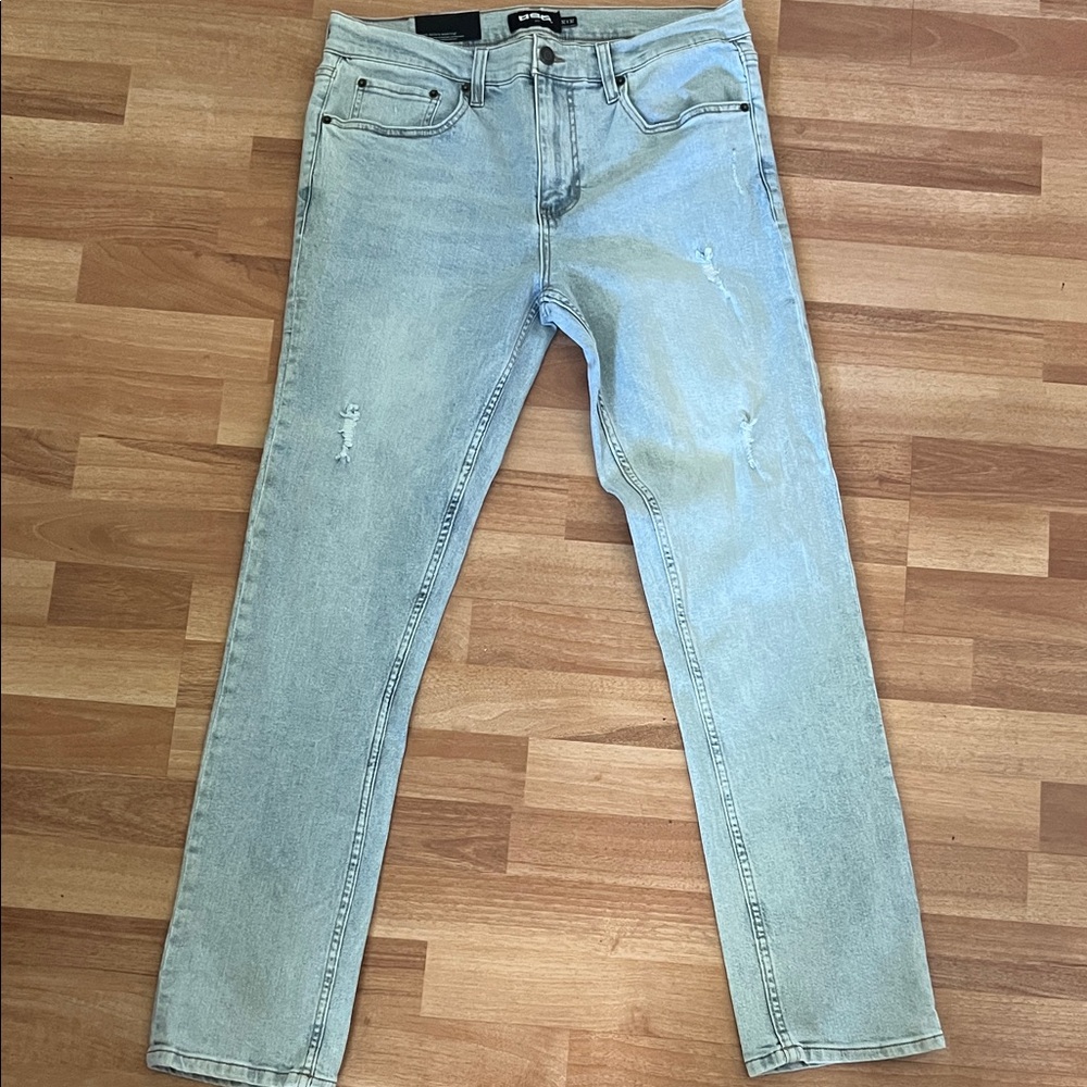 RSQ Men's Faded Blue Slim Jeans